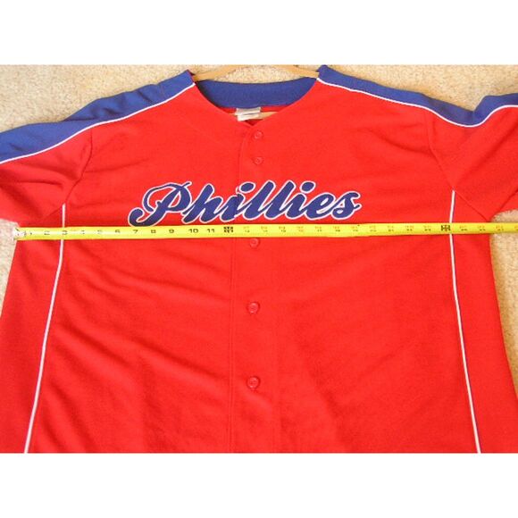 Philadelphia Phillies Chase Utley #26 Red Men's Baseball Jersey Size XXL - Picture 4 of 6